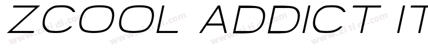 ZCOOL Addict Italic字体转换